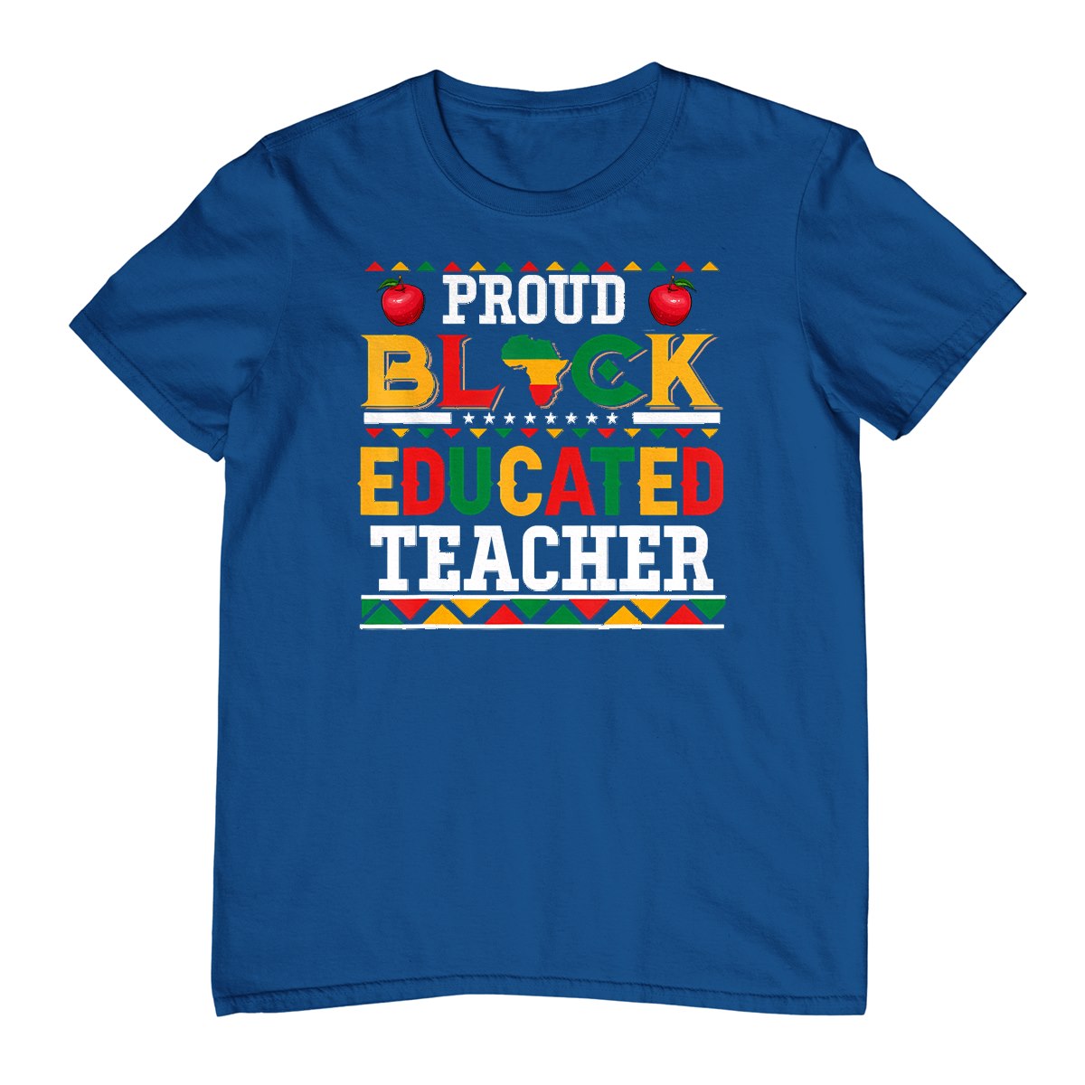 Proud Black Educated Teacher Costume Juneteenth Job Team T-Shirt