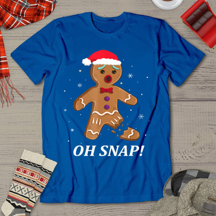 Gingerbread Man Oh Snap Christmas Cookie Costume Baking Team T-Shirt