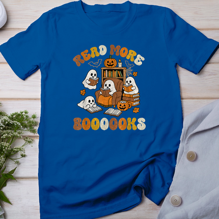 Read More Books Ghosts Reading Book Funny Teacher Halloween T-Shirt