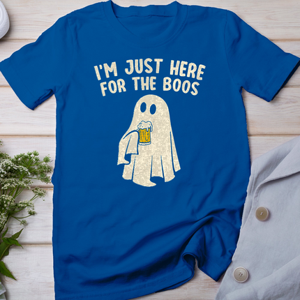 Funny I'm Just Here For The Boos Halloween Costumes Ghost T-Shirt