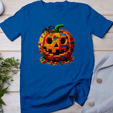 Halloween Master Builder Pumpkin Kids Building Blocks Bricks T-Shirt