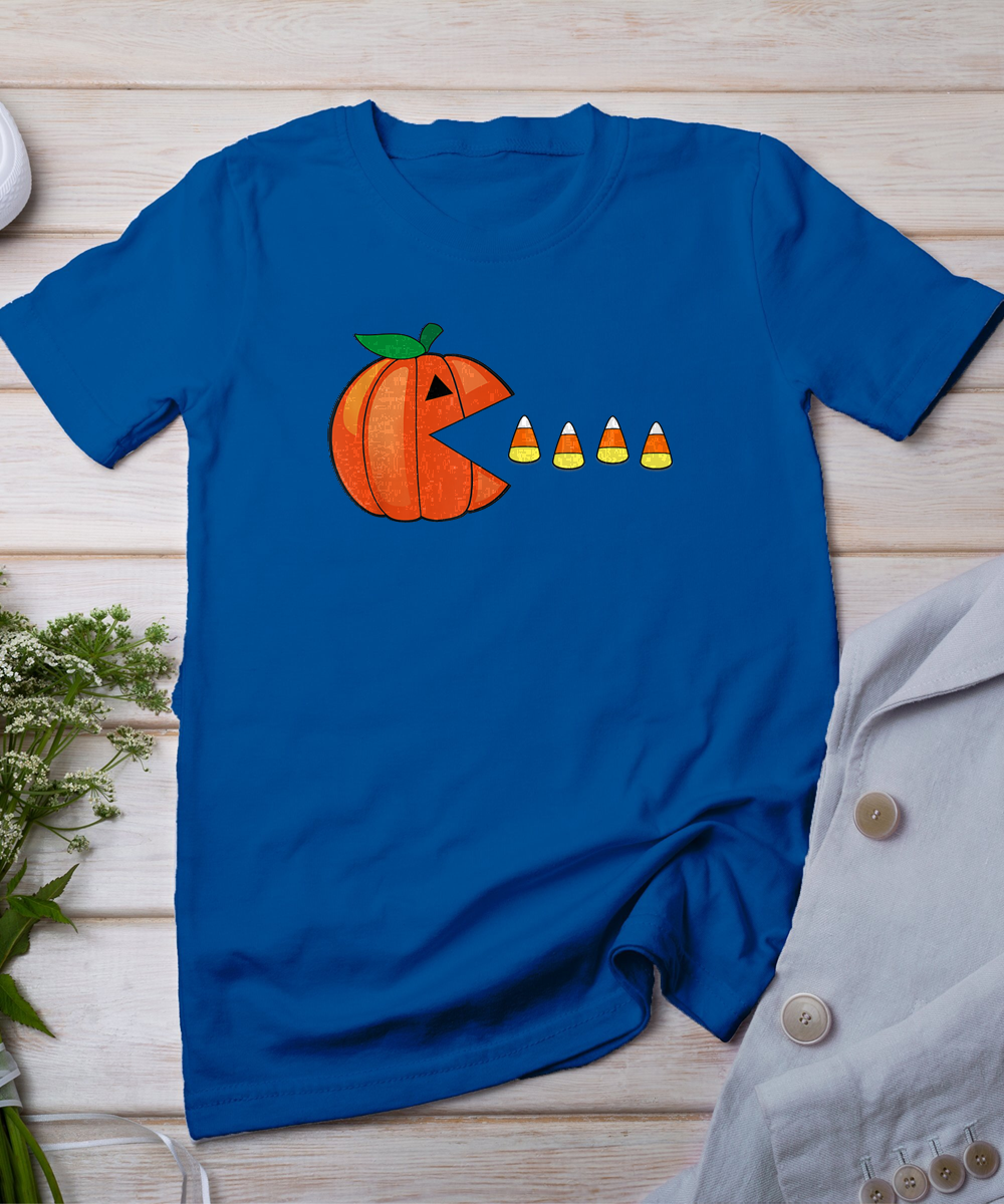 Funny Halloween Pumpkin Eating Candy Corn Gift T-Shirt