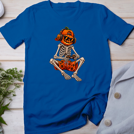 Halloween Skeleton Gamer Video Gaming Shirts Men Boys Teens T-Shirt