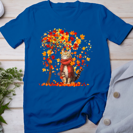 It's Fall Y'all Cat Leaf Fall Tree Hello Autumn Thanksgiving T-Shirt