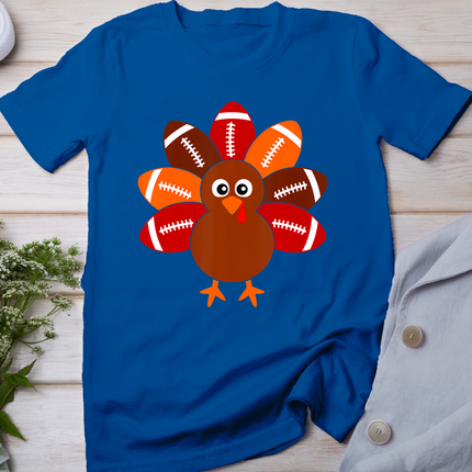Football Turkey Balls Thanksgiving Shirt Boys Kids Men Women T-Shirt