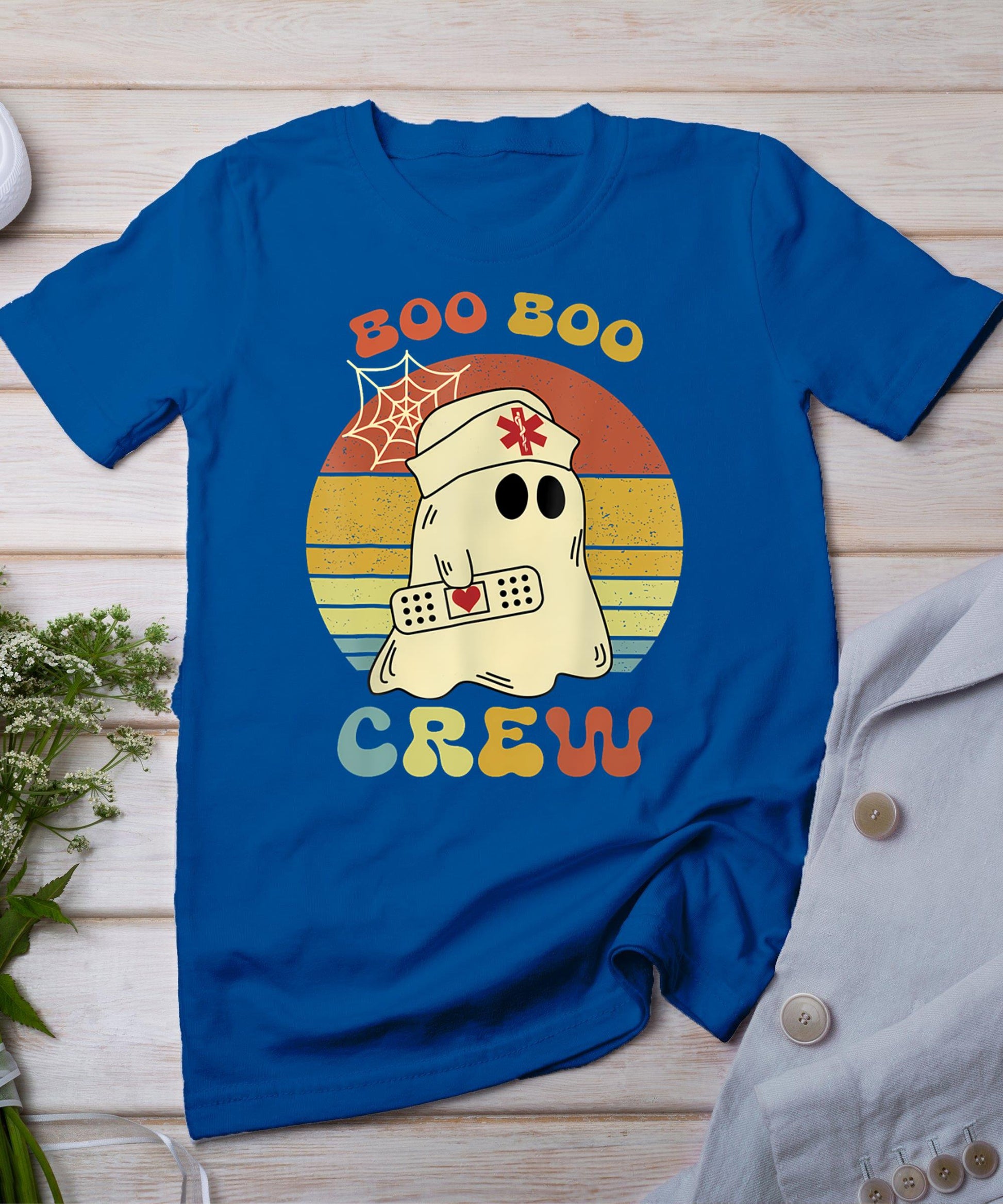 Boo Boo Crew Halloween Ghost Nurse T-Shirt