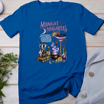 Midnight Margaritas Witch Drinking Cocktail Funny Halloween T-Shirt