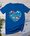 Nurse Love Nursing Student Rn Nurse Heart Cna Women Men Gift T-Shirt