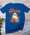 Bride Wildflower Ghost Boo Crew Halloween Bachelorette T-Shirt