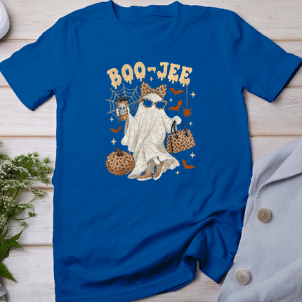 Halloween Boo JEE Ghost Leopard Boo JEE Women Girl Halloween T-Shirt