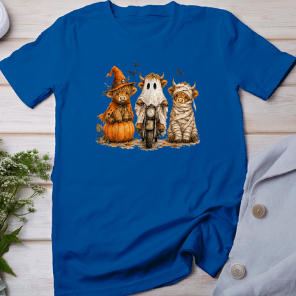Halloween Highland Cow, Spooky Highlander Cow Fall T-Shirt