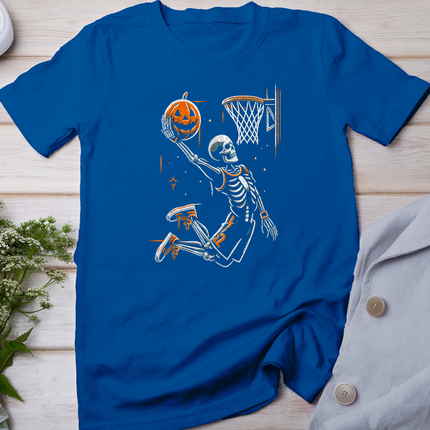 Skeleton Basketball Player Men Boys Scary for Halloween T-Shirt