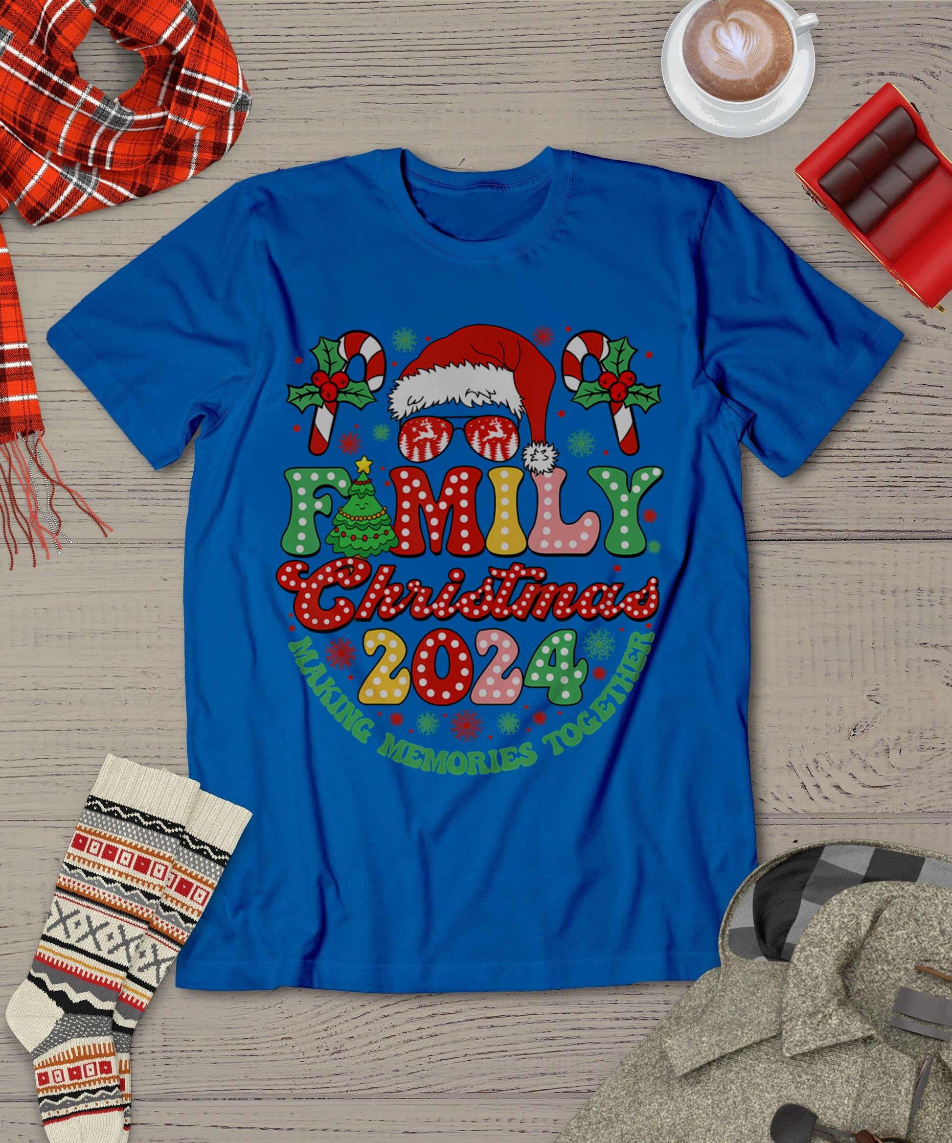 Family Christmas 2024 Christmas Squad Xmas Matching Pajamas T-Shirt