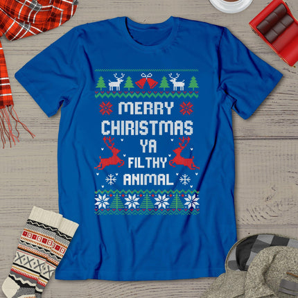 Merry Christmas Animal Filthy Ya T-Shirt