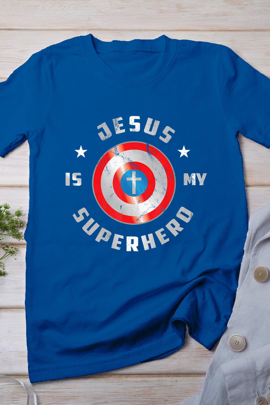 Jesus Is My Superhero Fun Christian Religious T-Shirt
