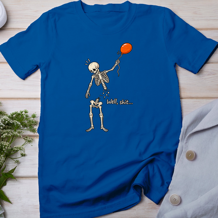 Skeleton Balloon Well Funny Halloween Skeleton Men Women T-Shirt