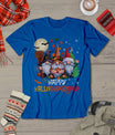 Happy Hallothanksmas Gnomes Lover Halloween Merry Christmas T-Shirt