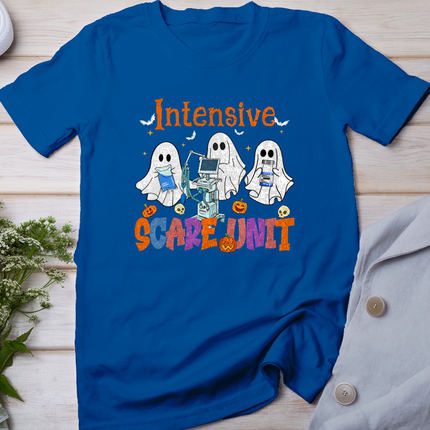Halloween Intensive Care Scare Unit Ghost Nurse Icu Nursing T-Shirt