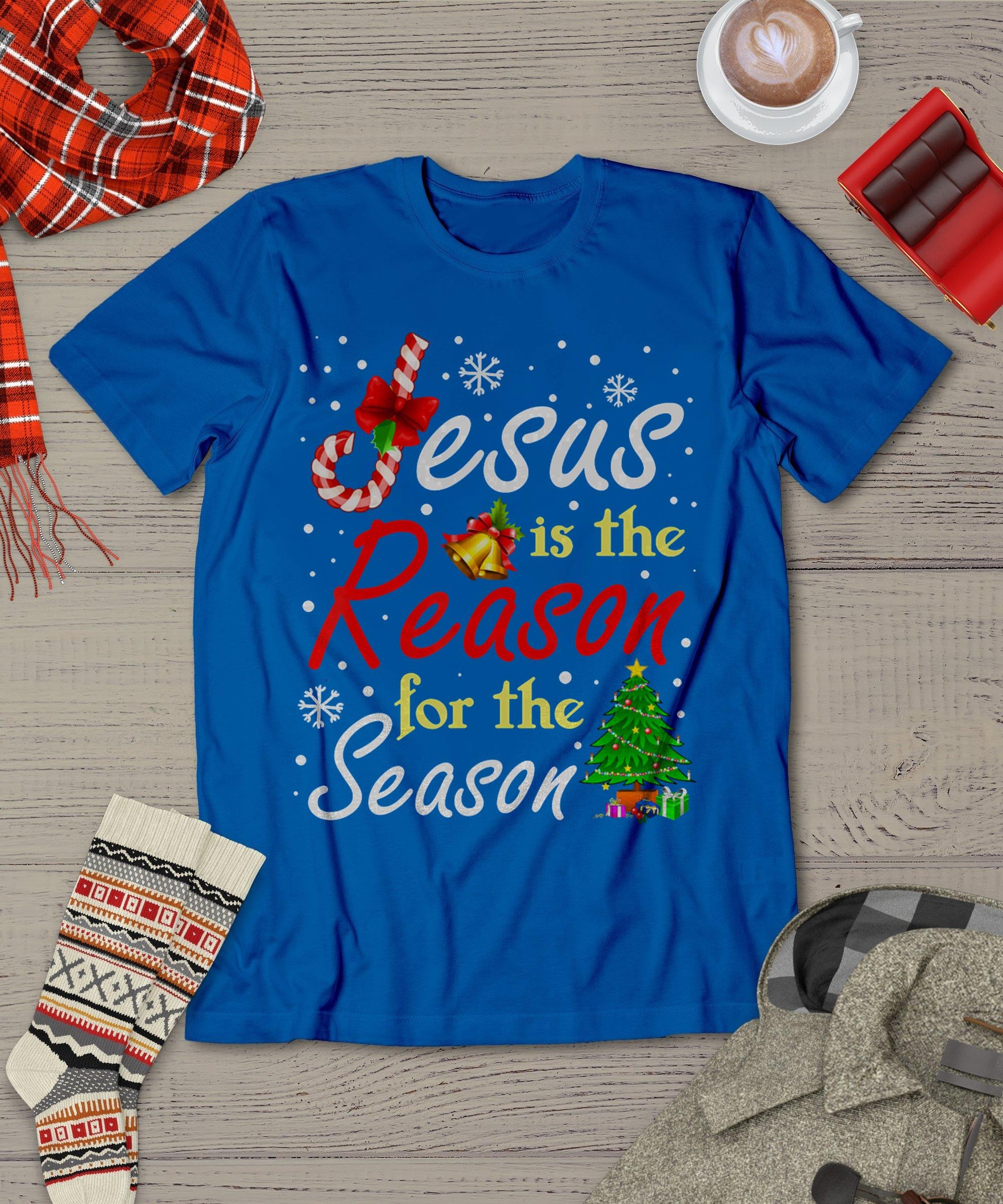 Christian Jesus The Reason Christmas Stocking Stuffer Gifts T-Shirt