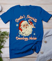 Santa's Favorite Oncology Nurse Vintage Christmas Chemo T-Shirt