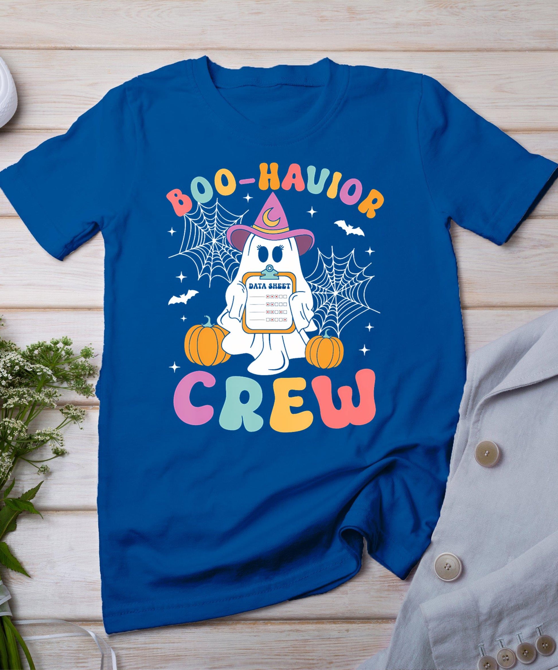 Retro Boo-Havior Crew Behavior Analyst Halloween Aba Rbt T-Shirt