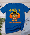 Happy Thanksgiving Shirts For Boys Girls Kids Pilgrim Turkey T-Shirt