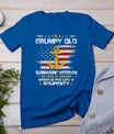 I'm A Grumpy Old Submarine Veteran Submariner Flag Vintage T-Shirt