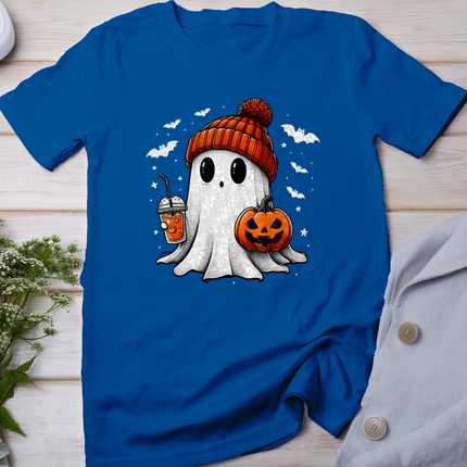 Cute Halloween Ghost Drink Pumpkin T-Shirt