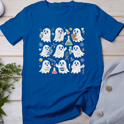 Ghost Science Teacher Chemistry Laboratory Halloween Costume T-Shirt
