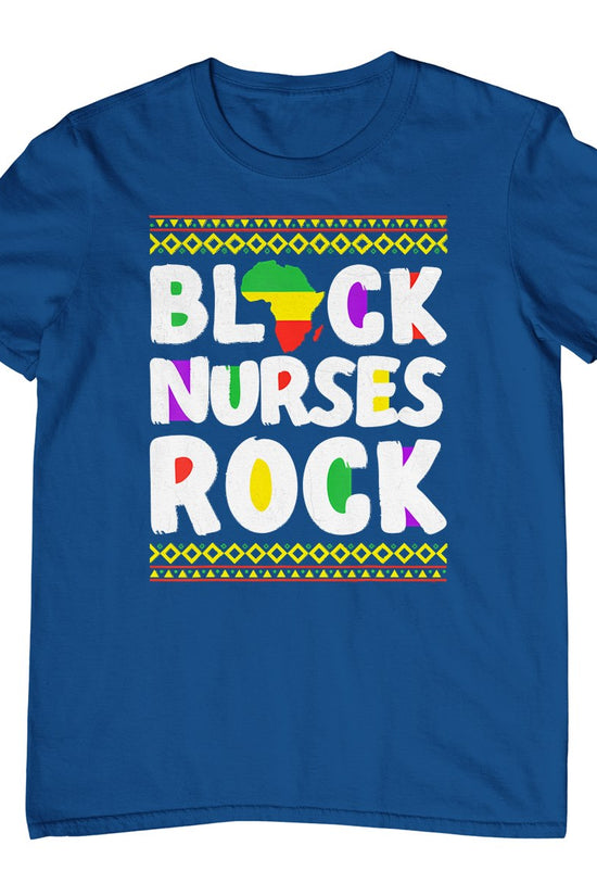African American Black Nurse Rock Juneteenth T-Shirt
