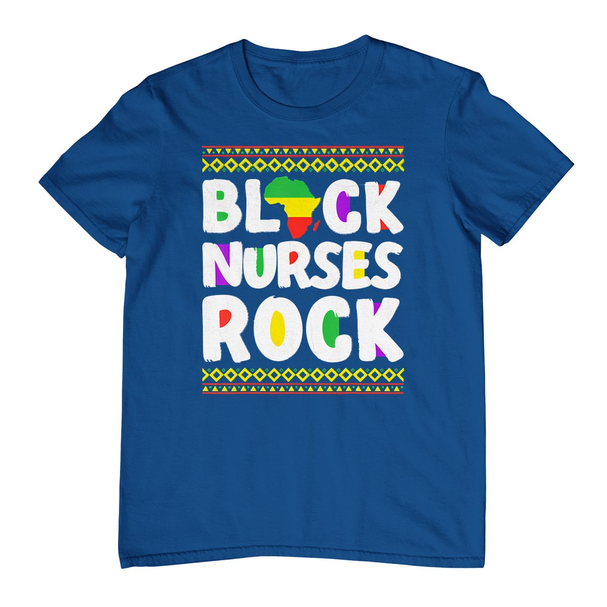 African American Black Nurse Rock Juneteenth T-Shirt