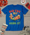 Retro Icu Nurse Christmas Gingerbread Did You Try Icing It T-Shirt