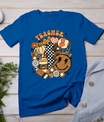 Fall Teacher Retro Teacher Life Autumn Thanksgiving Womens T-Shirt