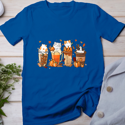 Pumpkin Spice Latte Costume For Cats Lover Cute Autumn Fall T-Shirt