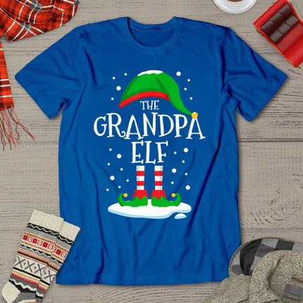 The Grandpa Elf Christmas Family Matching Xmas Group Funny T-Shirt