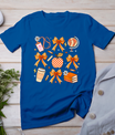 Retro Coquette Bow Teacher Fall Autumn Thanksgiving T-Shirt