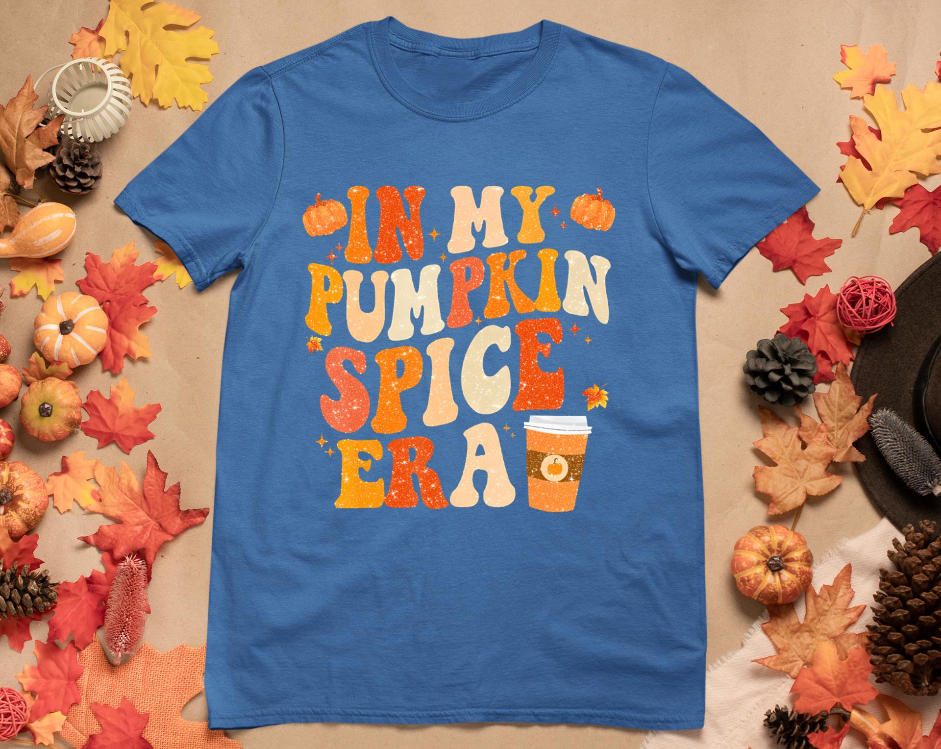 In My Pumpkin Spice Era Funny Retro Fall Vibes Thanksgiving T-Shirt