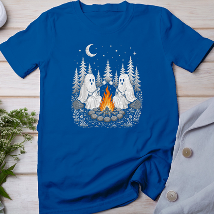Ghost Camping Halloween Spooky Season Camper Men Women Kids T-Shirt