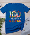 Icu When You're Sleeping Funny Icu Nurse Christmas Nursing T-Shirt