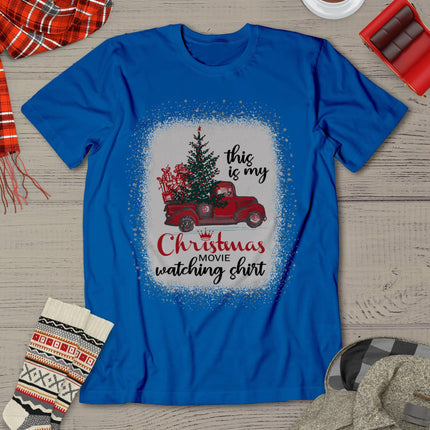 This Is My Christmas Movie Watching Shirt Vintage Red Truck T-Shirt