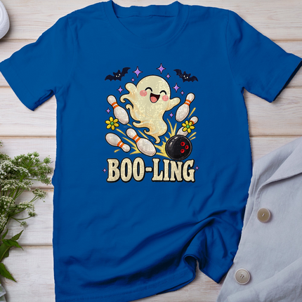 Boo-Ling Cute Ghost Bowler Halloween Bowling Humor T-Shirt