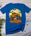 Monster Truck Halloween Jack O Lantern Moon Pumpkin T-Shirt