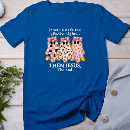 It was A Dark and Spooky Night Then Jesus The End Ghost Cute T-Shirt