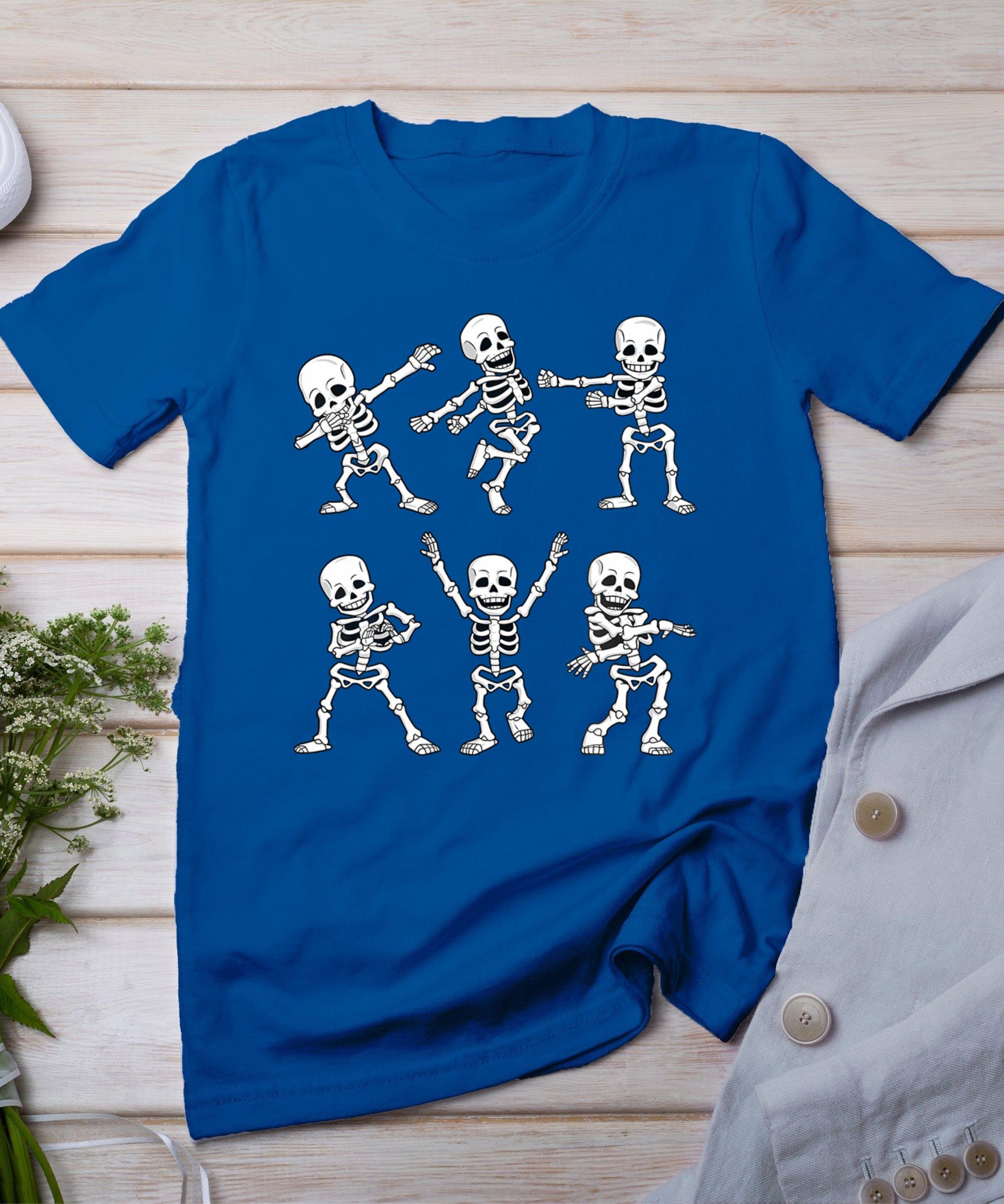 Dancing Skeletons Dance Challenge Boys Girl Kids Halloween T-Shirt