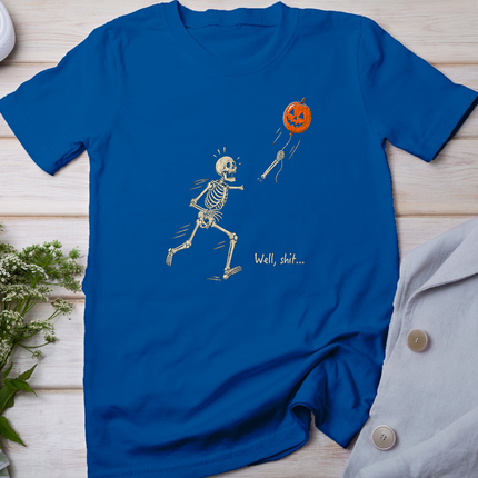 Skeleton Lost Balloon Retro Funny Saying Halloween T-Shirt
