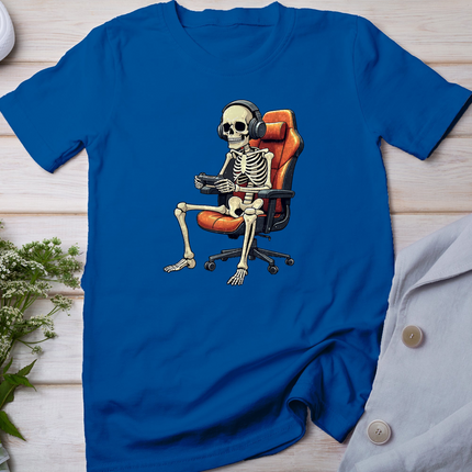 Halloween Skeleton Gamer Video Gaming Boys Girls Men Women T-Shirt