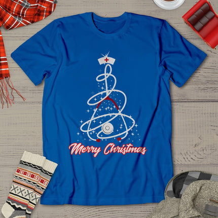 Merry Christmas Nurse Shirt Yuletide Practitioners Cute Gift T-Shirt