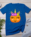 Cute Unicorn Pumpkin Girls Kids Funny Halloween T-Shirt