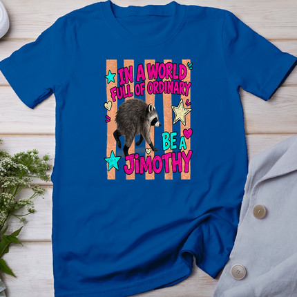 In A World Full of Ordinary Be A Jimothy Viral Raccoon T-Shirt
