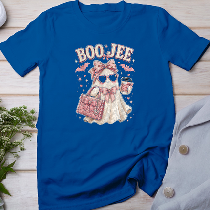 Boo JEE Boujee Ghost Halloween October Vibes Women Girls T-Shirt